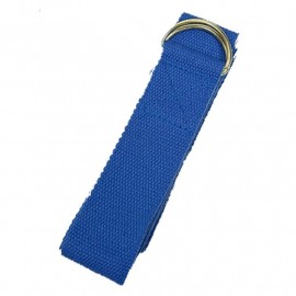 Cintura per Yoga con Anello a D - Blu - Cotone